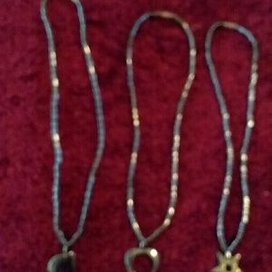 black beaded necklace